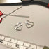 3/8" (10mm), 1/2" (12mm), 5/8" (15mm) Metal Heart-Shaped Bra Strap Sliders- Set of 2-Stitch Love Studio