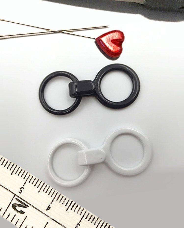 3/8" (10mm) Ring with J-Hook Set, Converts Bra into a Racer Back-Stitch Love Studio