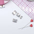 3/8" (9 mm) Metal Front Closures in Silver for Bra, for Swimwear or Lingerie-Stitch Love Studio
