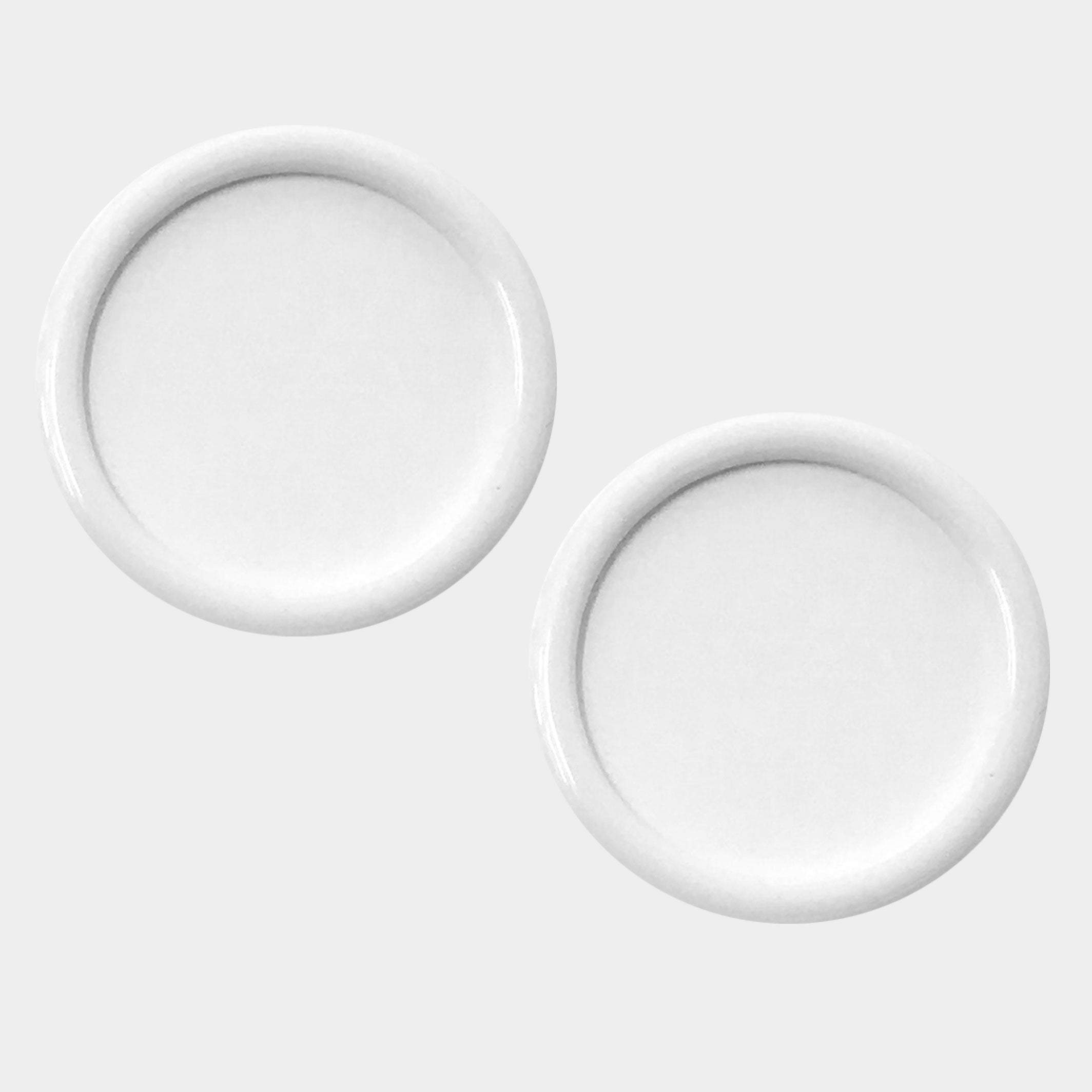 Set of 2 Rings OR 2 Sliders Bra Strap Sliders in White 3/8" (10mm), 1/2" (12mm), 5/8" (15mm) - Stitch Love Studio