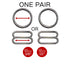 Set of 2 Rings OR 2 Sliders in Gunmetal Grey for Swimwear or Bra making– 3/8"/10mm, 1/2"/12mm-Stitch Love Studio