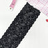 2 1/2" (6cm) Narrow Black Color Stretch Lace- 2 yard increments