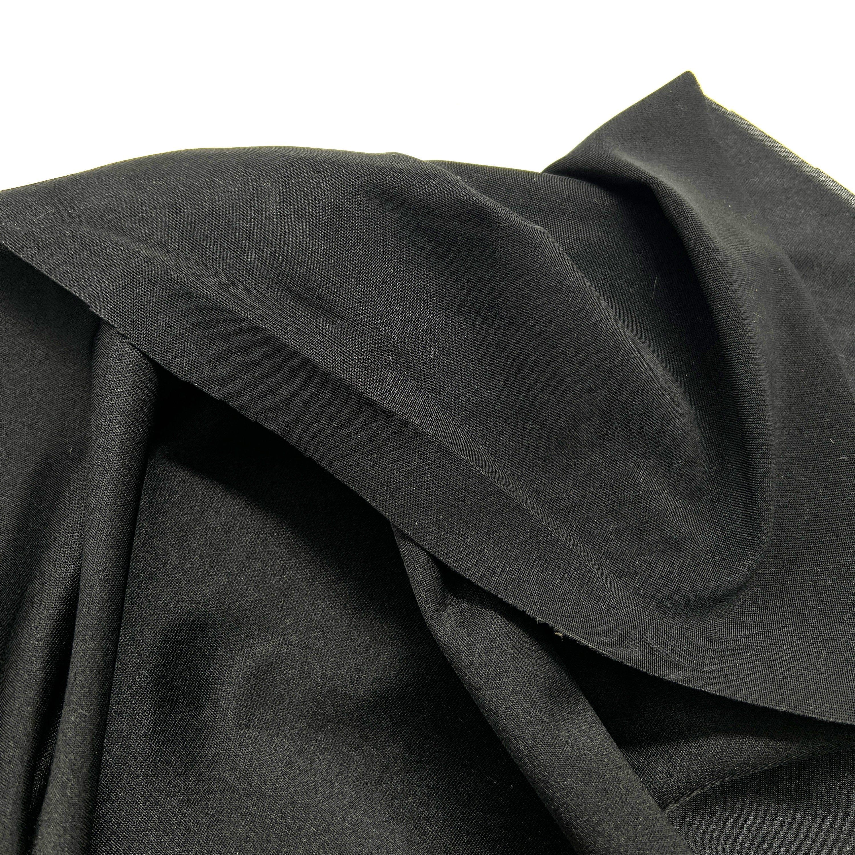 Compression Tricot Fabric lightweight, Black- by the 1/2 yd - Stitch Love Studio