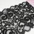 5 1/2" (14cm) Wide Flowery Black Lace- 1 Yard