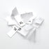 White Satin Garment Size Labels- Set of 5 of each size