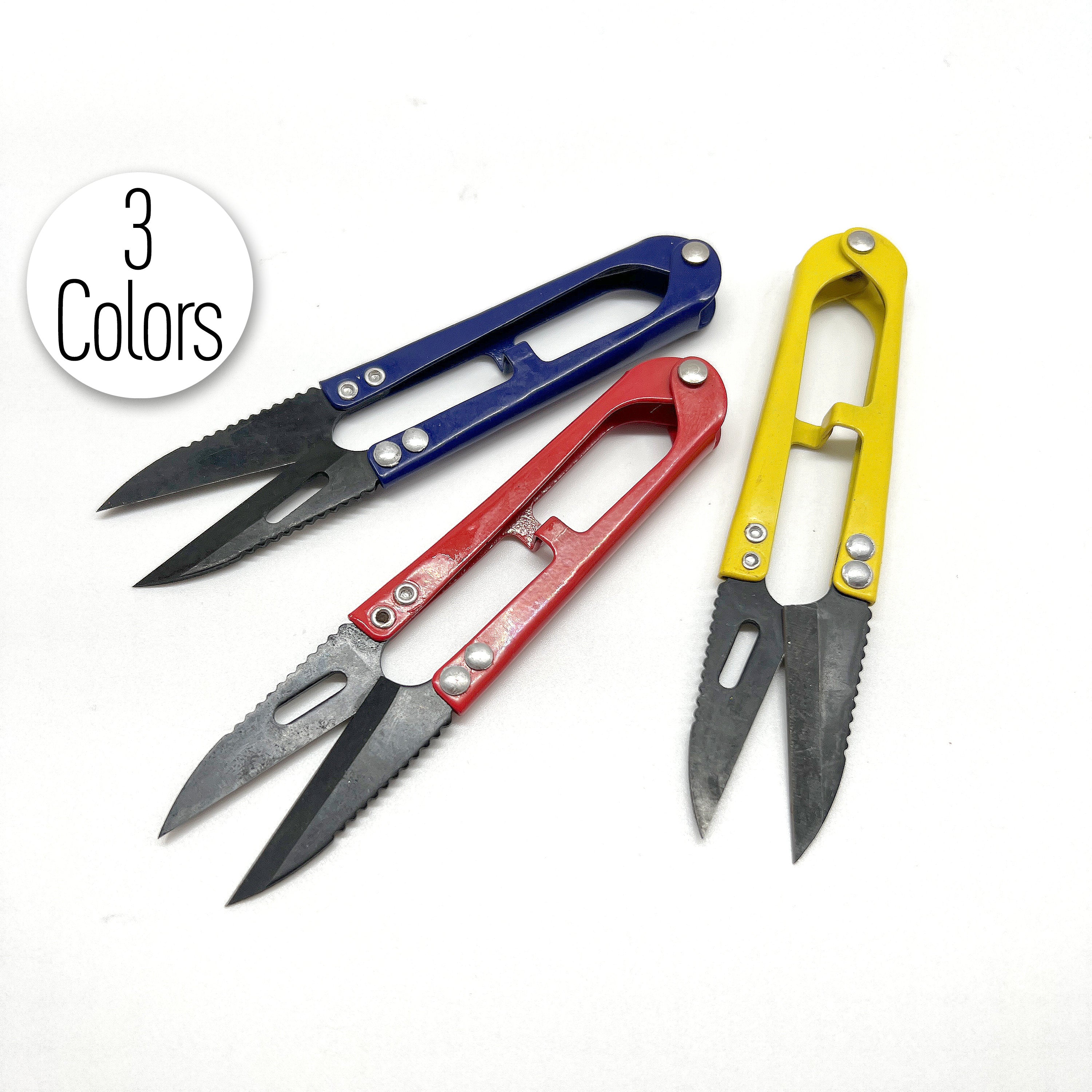 Handy Sewing and Quilting Thread Clipping Snippers in 3 colors