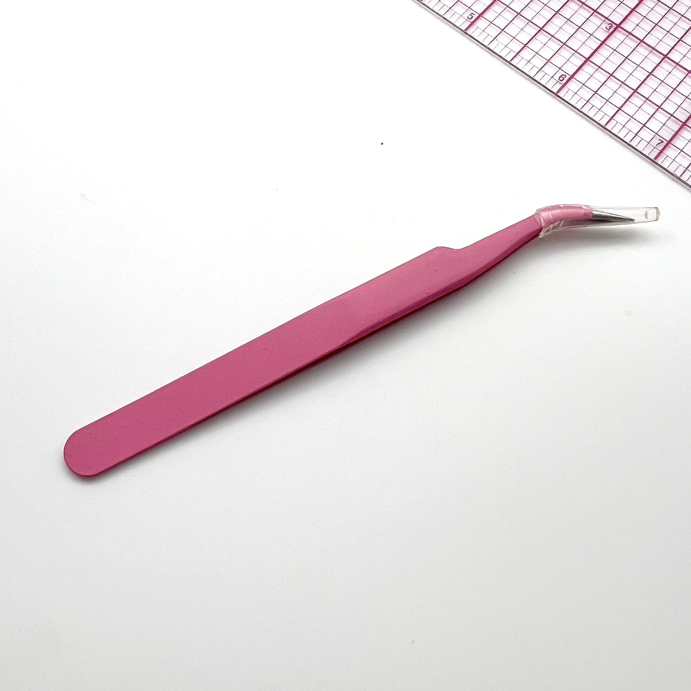 Sewing Thread Tweezers with Curved Tip- 4 Colors