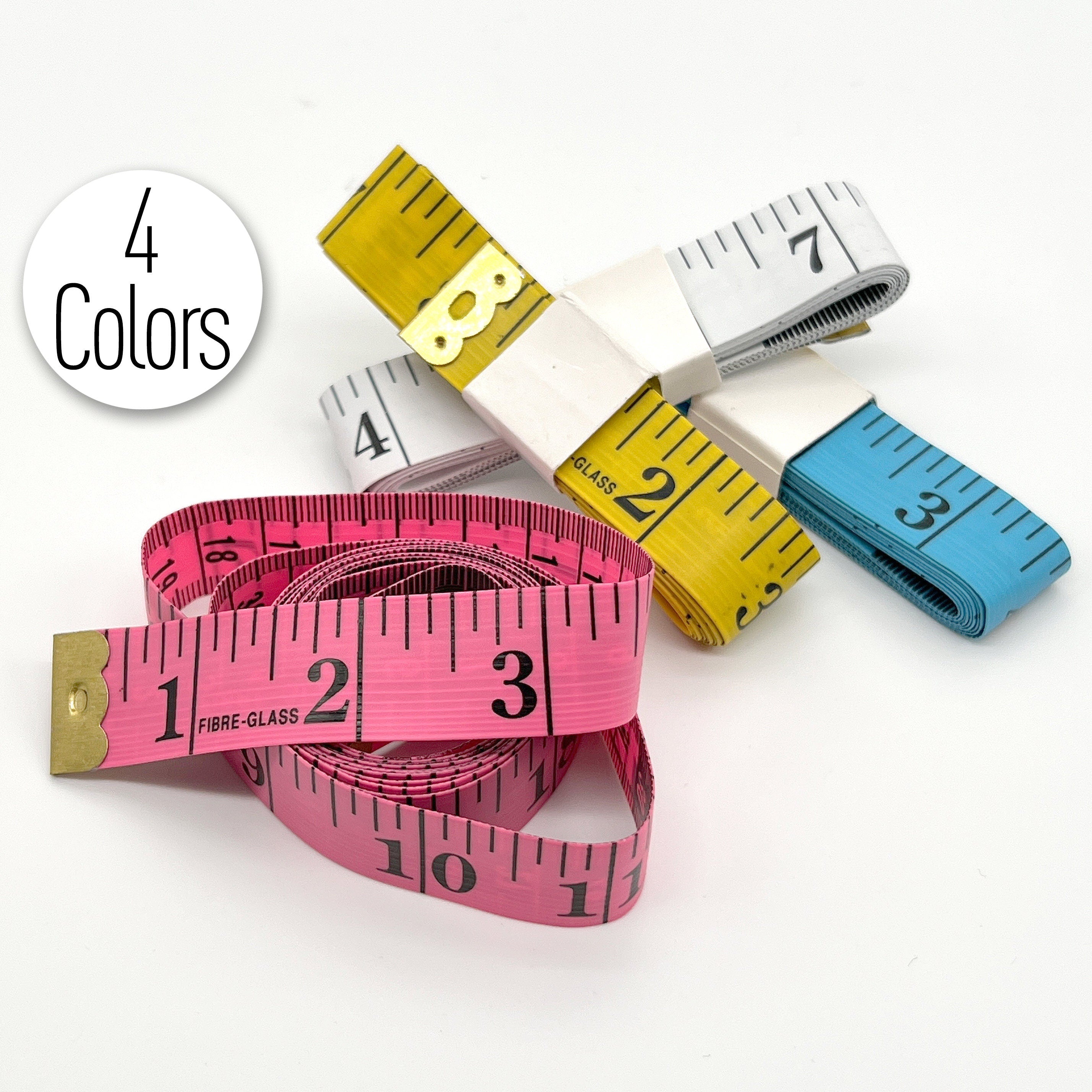 Colorful Sewing Measuring Tapes in 150cm/60 Inches- 4 Colors