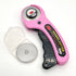Sewing and Quilting 45mm Rotary Cutters with Extra Blades in 2 Colors