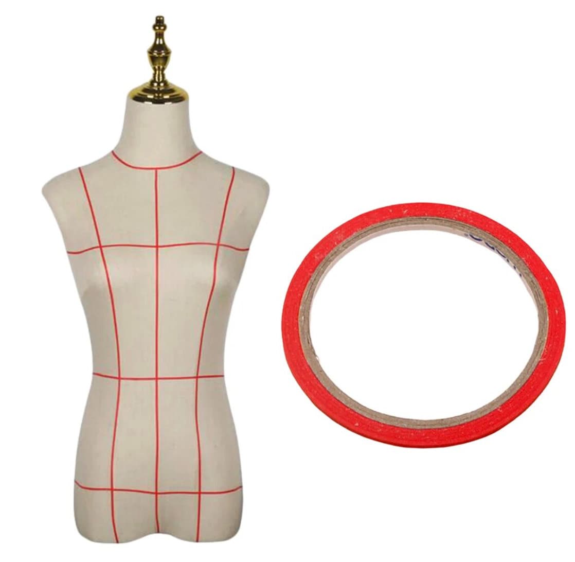 Set of Three 65ft Spools of 3mm Dress Form Pattern Making Draping Tape Stitch Love Studio Set of Three 65ft Spools of 3mm Dress Form Pattern Making Draping Tape Stitch Love Studio