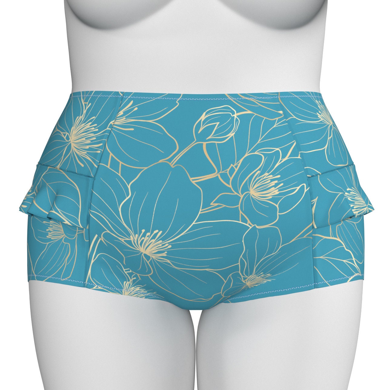 PDF "Danielle" Swim Bottoms Sewing Pattern Sizes XL-3XL - Stitch Love Studio