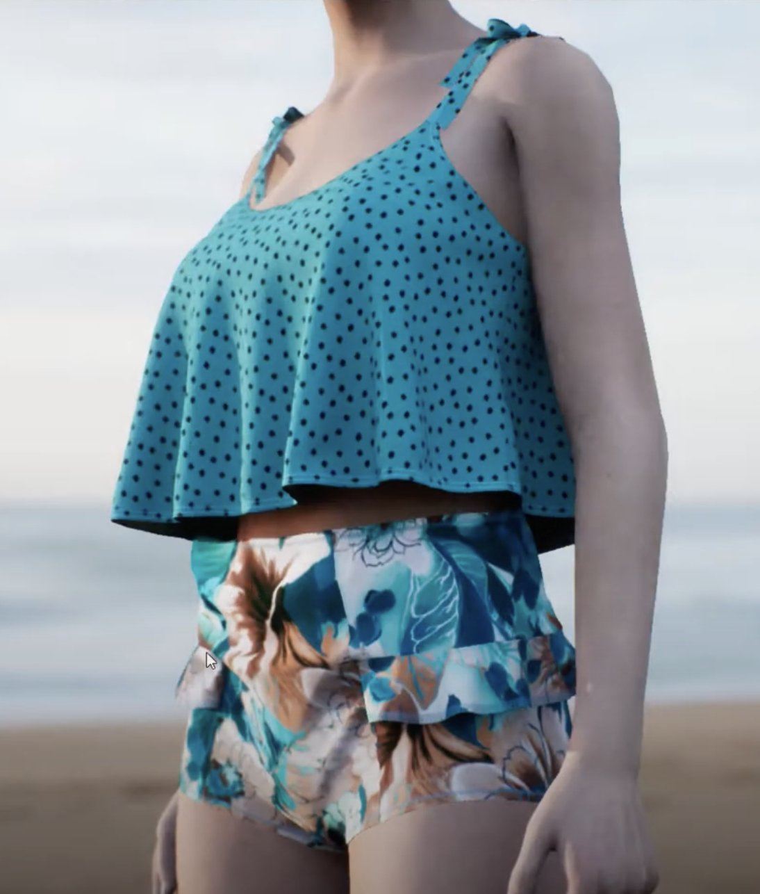 PDF "Dani" Swim Top Sewing Pattern Sizes XS-L-Stitch Love Studio