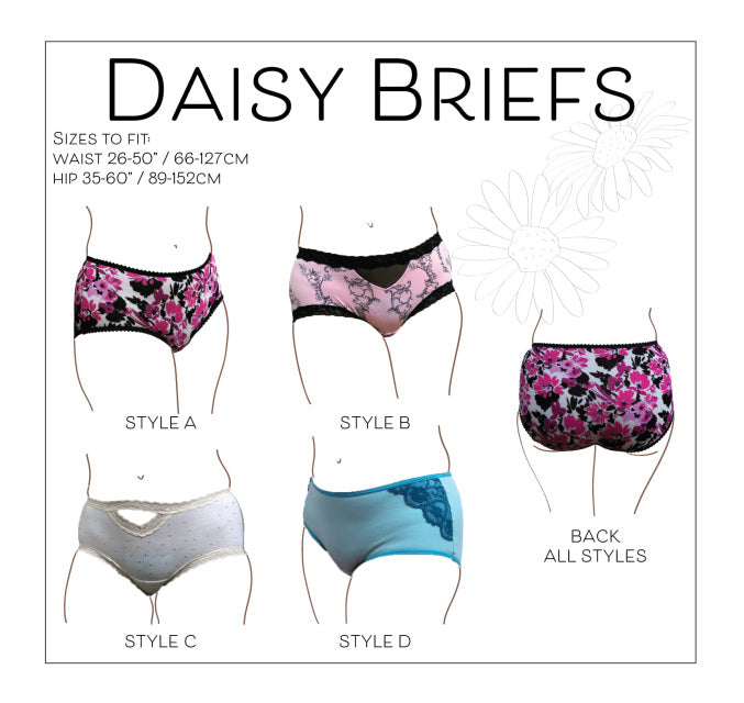 PDF Primrose Dawn Sewing Pattern- Daisy Briefs-Stitch Love Studio