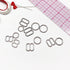 Set of 2 Thicker Rings OR 2 Tall Thick Sliders in Silver for Swimwear or Bra making- 1/4"/6mm, 3/8"/10mm, 1/2"/12mm, 5/8"/15mm - Stitch Love Studio